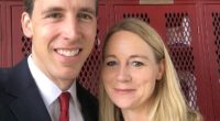 Republican Senator Josh Hawley Kissing His Wife Erin Morrow Hawley