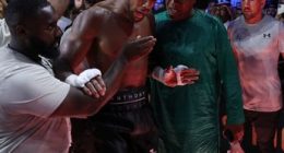 Watch Joshua Throws Belts and Storms Out of Ring - What Did He Say To Usyk After Fight?