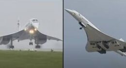 Footage of first British Airways Concorde take-off and landing is truly mind-blowing