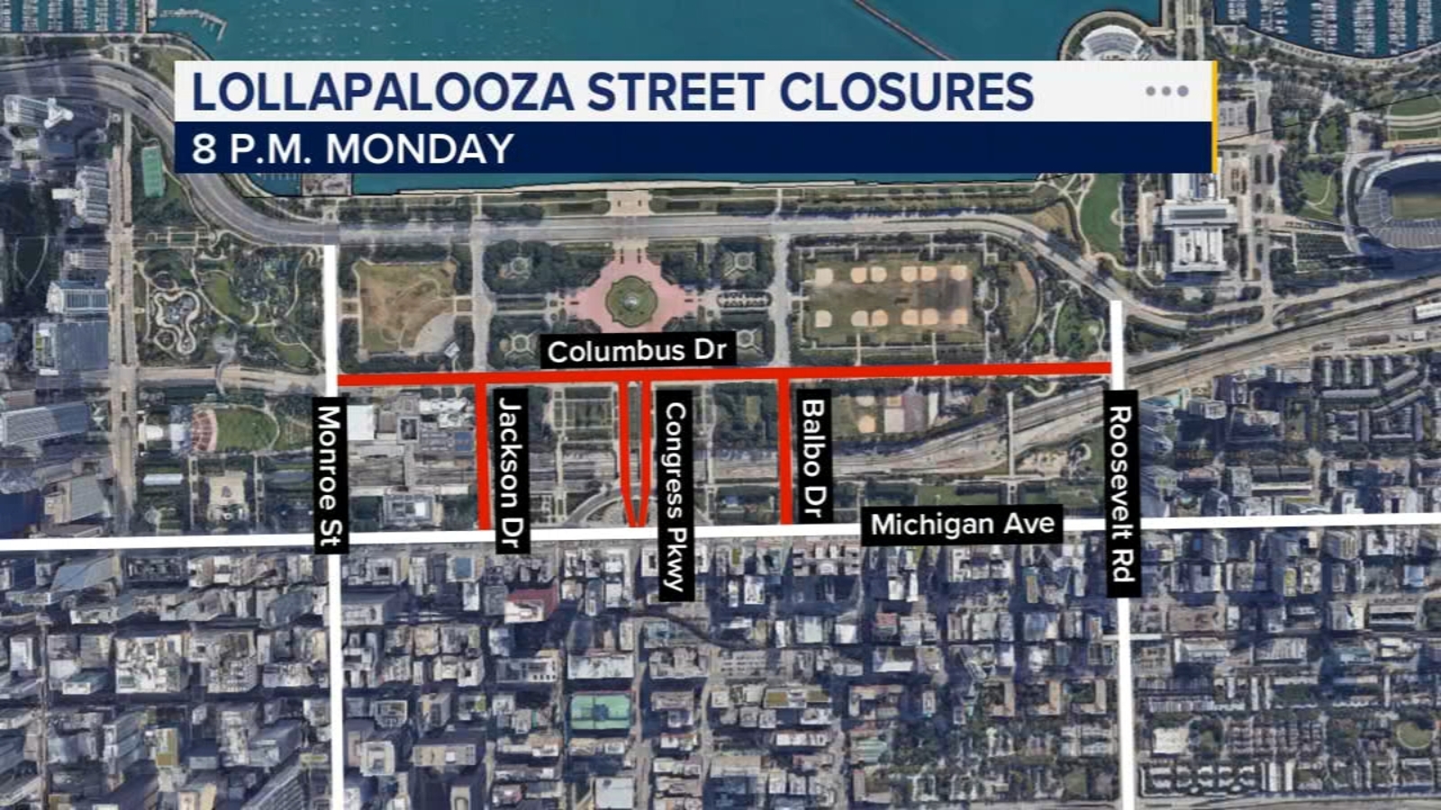 What you need to know about Lollapalooza 2023 street closures in