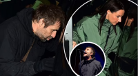 Liam Gallagher and Fiancée Debbie Gwyther Mobbed by Fans in Manchester
