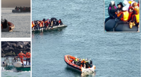 Overloaded Migrant Boat Escapes French Coastguard Near Calais