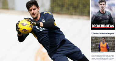 𝐁𝐑𝐄𝐀𝐊𝐈𝐍𝐆: Thibaut Courtois Has Ruptured His Internal Meniscus of The Right Knee