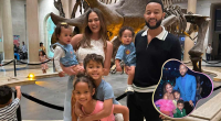 Chrissy Teigen And John Legend Take Kids To Natural History Museum