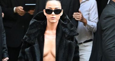 Katy Perry Stuns in Daring Furry Look at Balenciaga Haute Couture Show in Paris