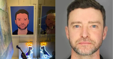 Justin Timberlake's DUI Mugshot Transformed into Acclaimed Pop Art in Hamptons Gallery