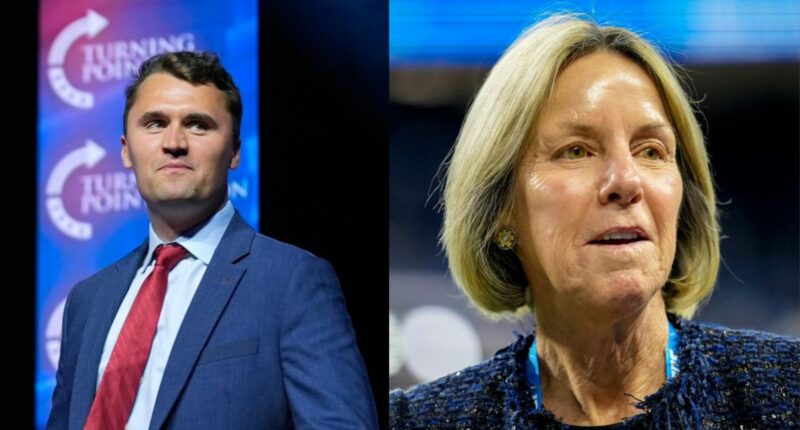 Did Sheila Ford Hamp Hand Out Red and Blue Towels for Charlie Kirk Tribute