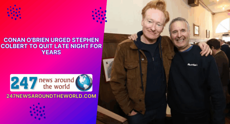 conan o'brien urged stephen colbert to quit late night