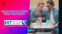 Emma Watson Spotted Kissing Gonzalo Hevia Baillères at Airport