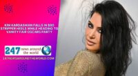 Kim Kardashian Falls in $80 Stripper Heels While Heading to Vanity Fair Oscars Party