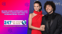 Selena Gomez Expresses Love Through a Quick Foot Kiss to Husband Benny Blanco
