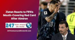 Zlatan Reacts to FIFA’s Mouth-Covering Red Card After Almiron