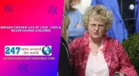 Brenda Fricker walking on the street