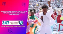 IShowSpeed performing World Cup (Champions) at the 2026 FIFA World Cup final closing ceremony at New York New Jersey Stadium