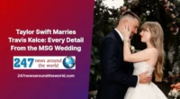 Taylor Swift and Travis Kelce married at Madison Square Garden on July 3, 2026, with Adam Sandler officiating. Inside the guest list, vows...