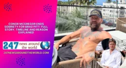 conor mcgregor ends sobriety for brad pitt